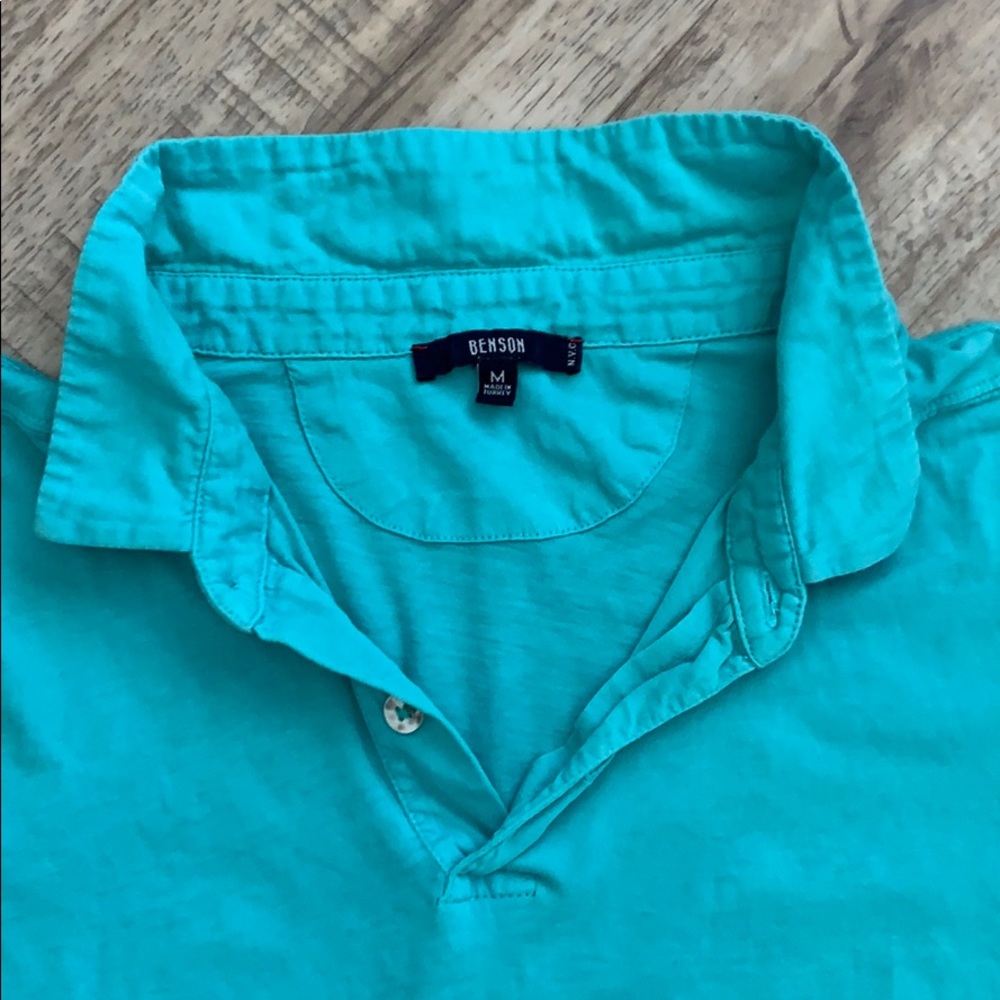Men’s Teal Polo - Picture 2 of 4